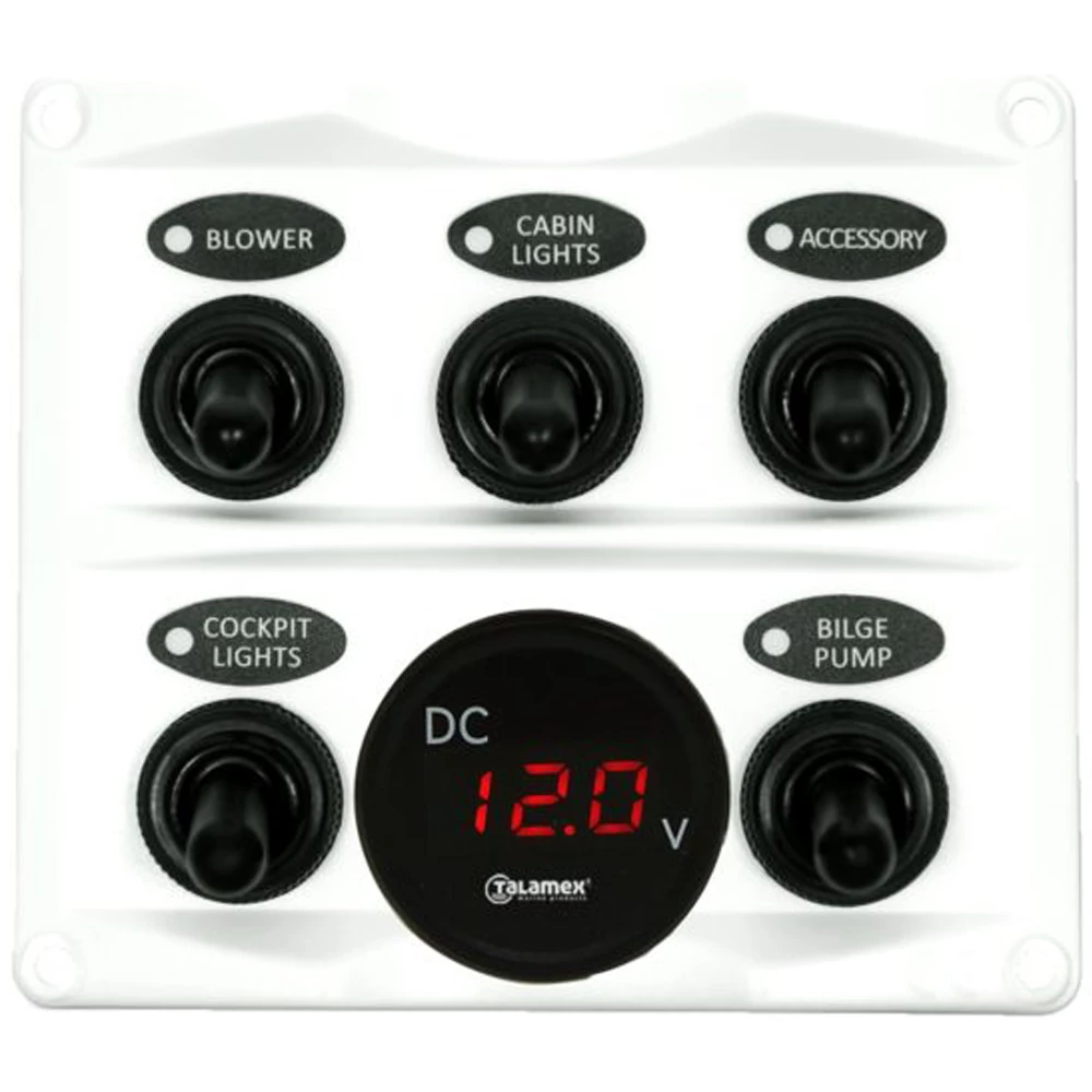 Talamex Switch Panel with Voltmeter