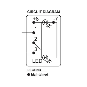 Blue Sea Contura Remote Control SPDT Switch For Remote Battery Switch