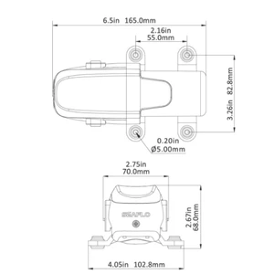Seaflo Mini Water Pressure Pump 1GPM/40Psi 