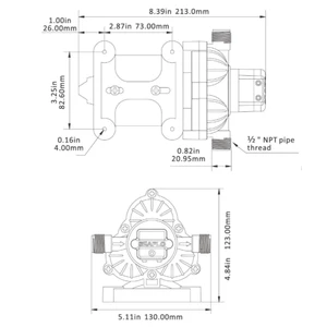 Seaflo Water Pressure Pump 3GPM/45Psi 