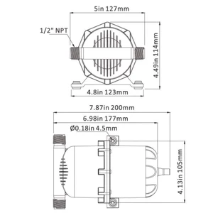 Seaflo Mini Accumulator Tank 0.75L 