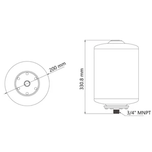 Seaflo Accumulator Tank 8L