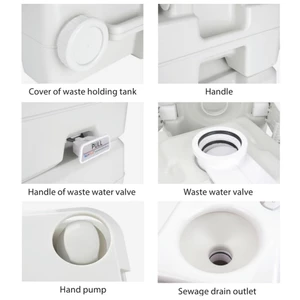 Seaflo Portable Cassette Toilet 20 Litre 