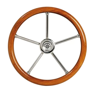 Osculati Rivale Teak Steering Wheel 350mm