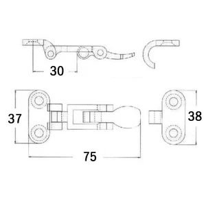Force 4 Security Toggle Fastener