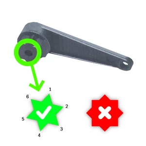 Force 4 Deck Filler Key - Hexagonal for Beneteau/Jeanneau