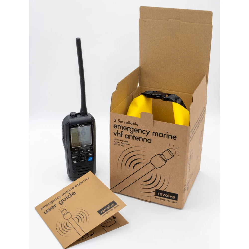 Revolve Tec Ultra Light 2.5m Rollable Emergency VHF Antenna 