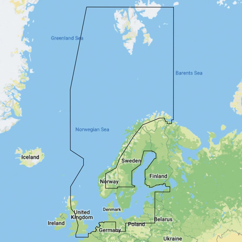 4D Northern & Central Europe Continental Chart