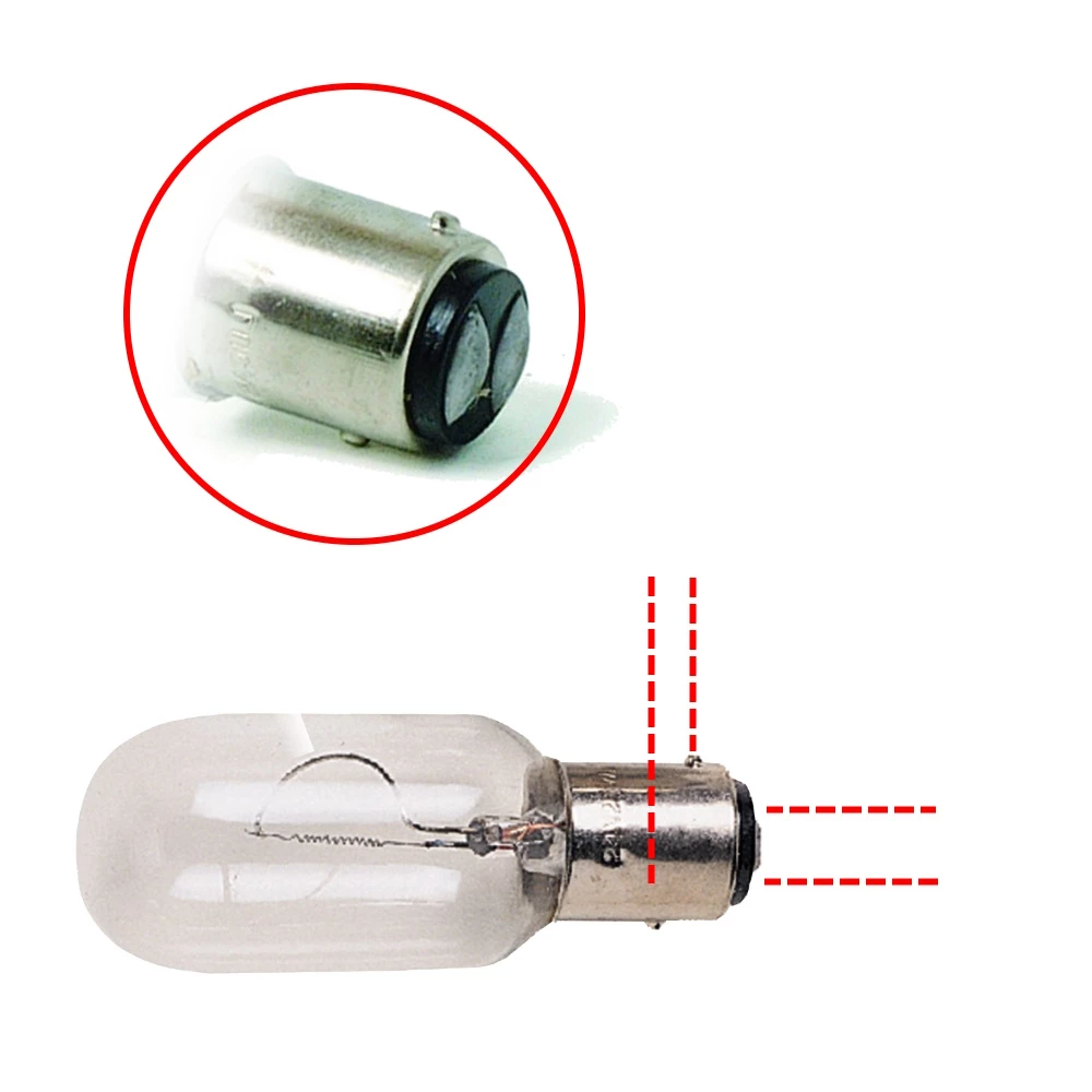 Navigation Light Bulb 12V 25W BAY15D Offset Pin
