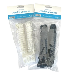Seago Braided Fender Lanyards 2m x 8mm Pair