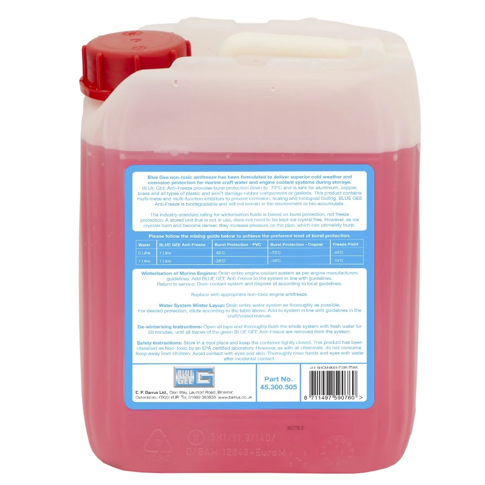  -45℃ Non Toxic Antifreeze 5 Litre