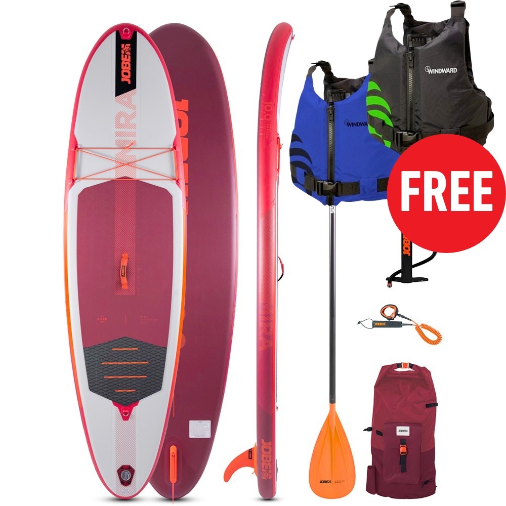 Jobe Aero Mira Inflatable SUP & Free Windward Buoyancy Aid