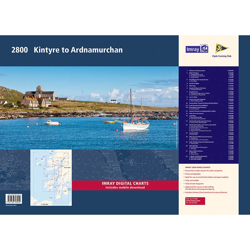 Imray 2800 Kintyre to Ardnamurchan Chart Pack 