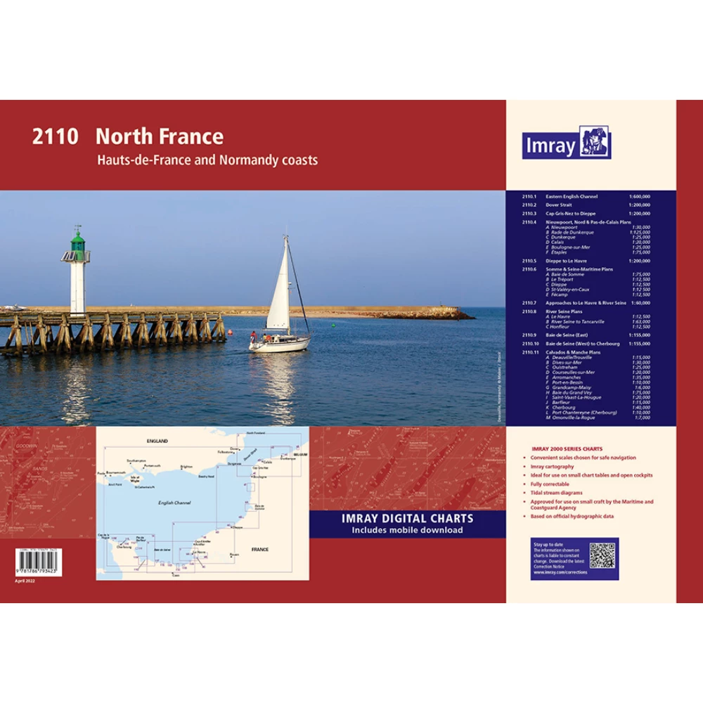 Imray 2110 North France Chart Pack
