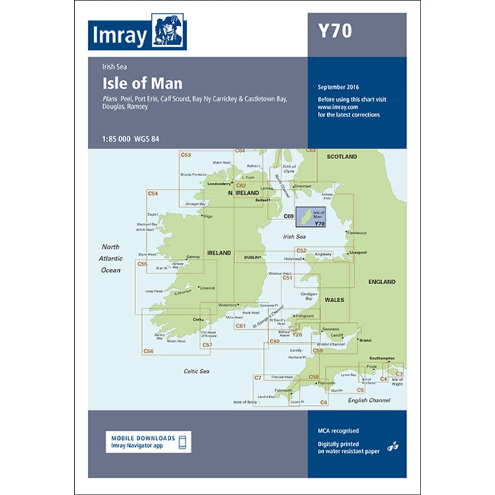 Imray Y70 Isle of Man Chart