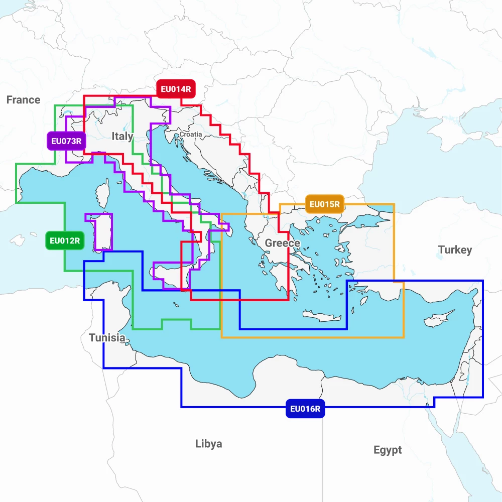 Navionics Plus Mediterranean Regular Area