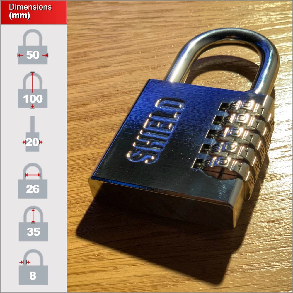 Marine Combination Padlock 50mm