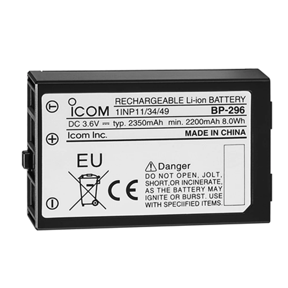 Icom IC-M37E BP-296 Li-ion Battery 