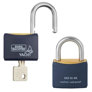 Burg Wachter Marine Rustproof Yacht Padlock 40mm - 2 Pack 