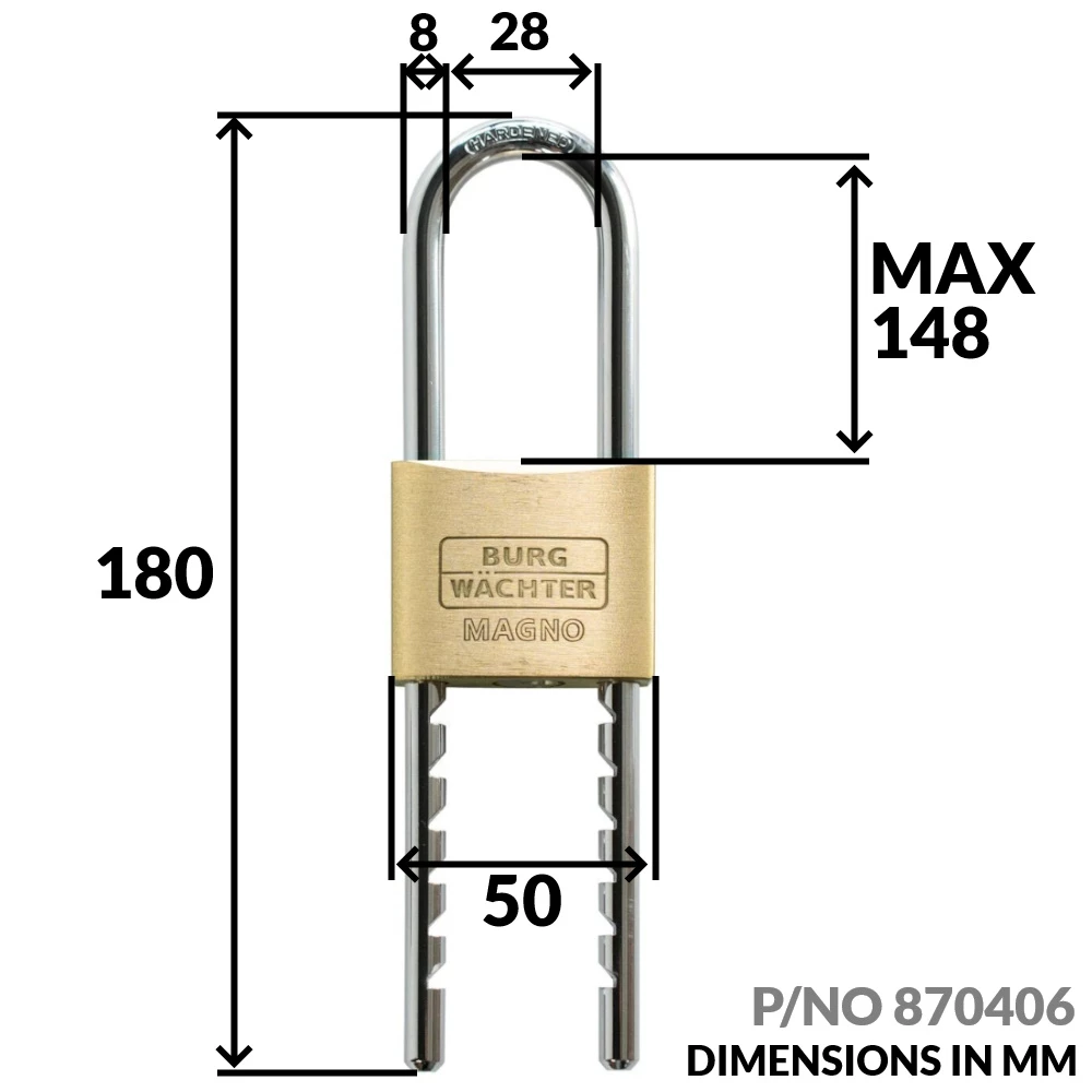 Extra Long Hasp Padlock
