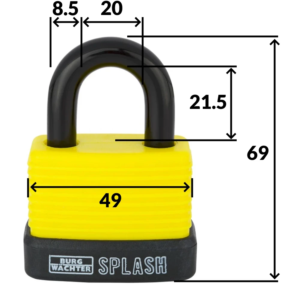 Splash Corrosion Proof Padlock 