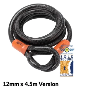 Burg Wachter Braided Steel Double Loop Security Cable 