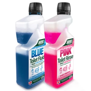 Maypole Blue & PInk Flush & Tank Toilet Additive Twin Pack 