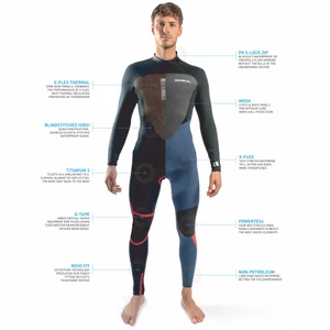Gul Men's Response Steamer 5/3mm Wetsuit - Black 