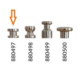 Force 4 Short Lacing Button Stainless Steel