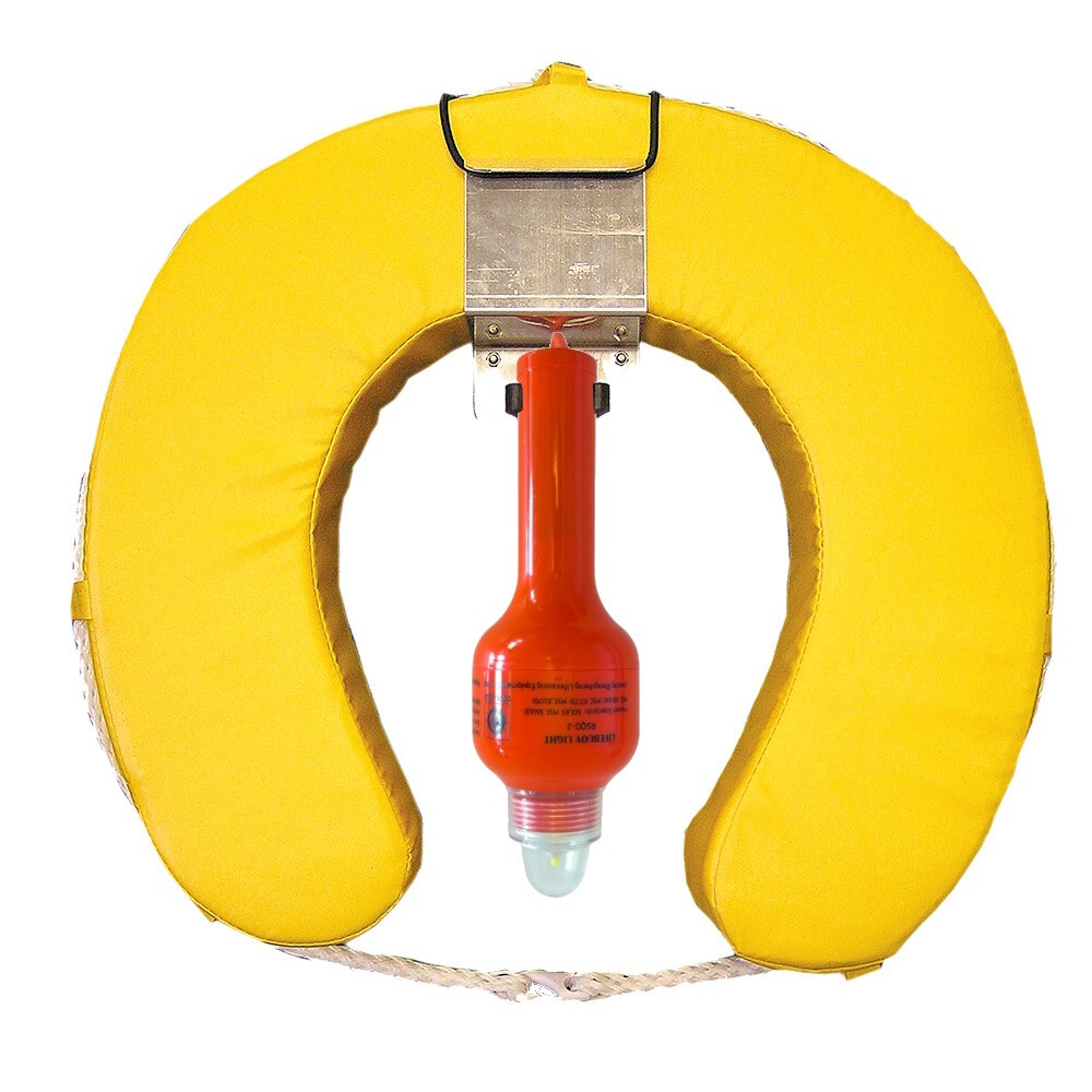 LED Horseshoe Lifebuoy Set Yellow 