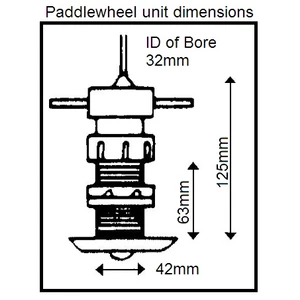 Nasa Complete Paddle Wheel Unit inc 7m Cable