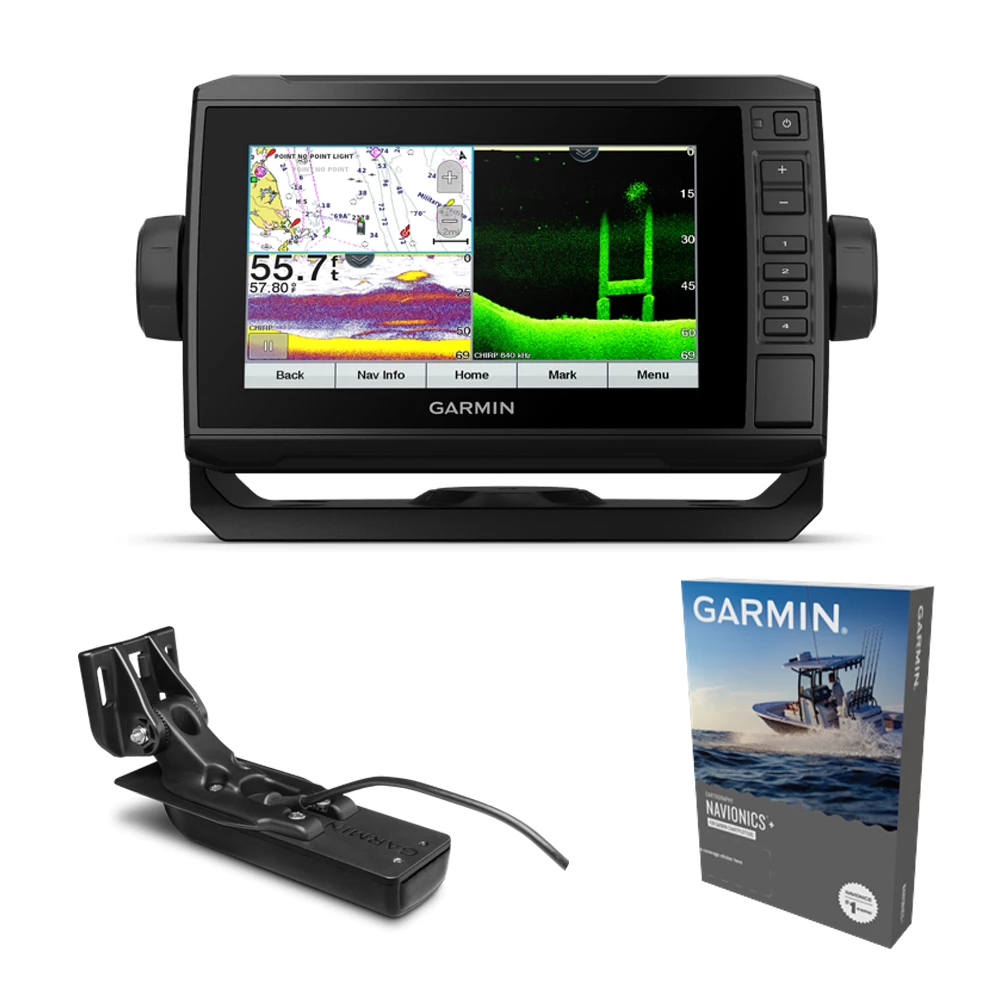 Garmin Echomap UHD 72cv with GT24 Transducer & Navionics Plus UK & Ireland Chart