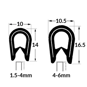 Force 4 Semi-Flexible Reinforced Edging Trim (Per Metre)
