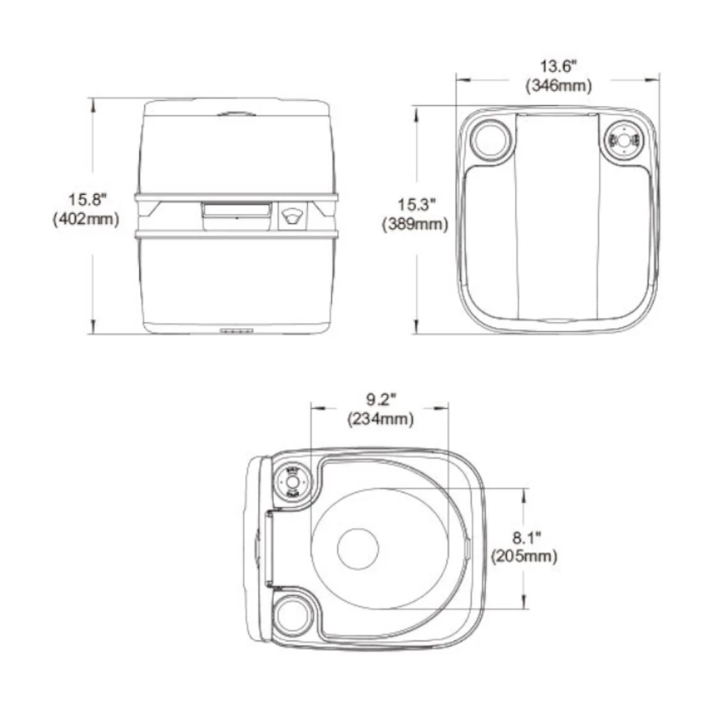Premium Portable Toilet 18L