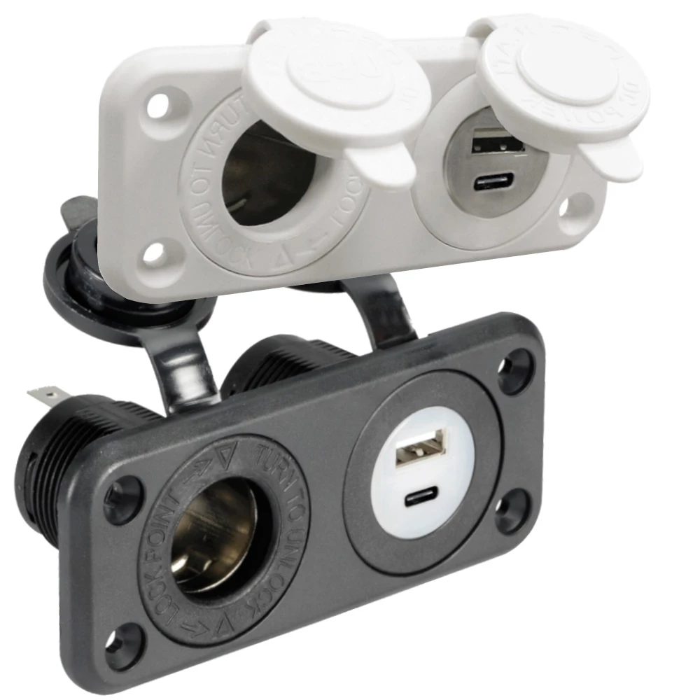 USB Type A, C & 12v Power Outlet