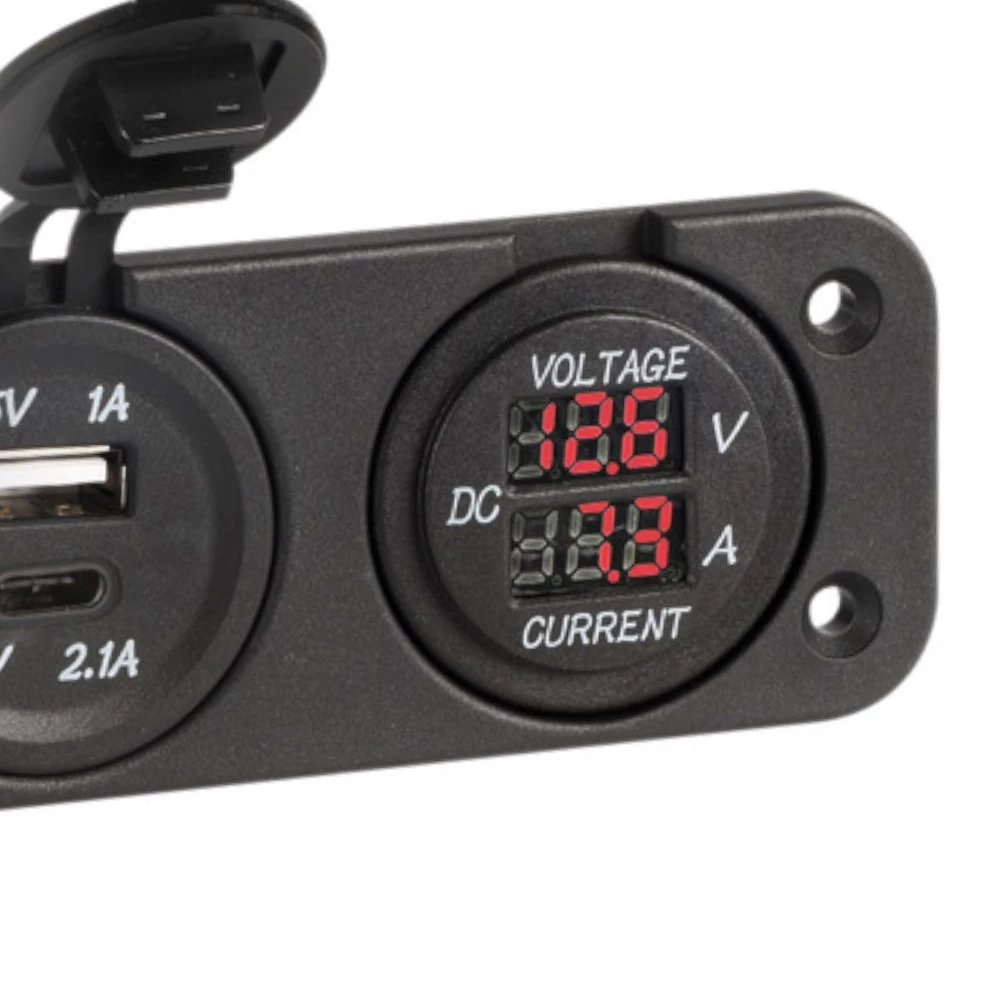 Multi Outlet Power Panel with Volt Meter