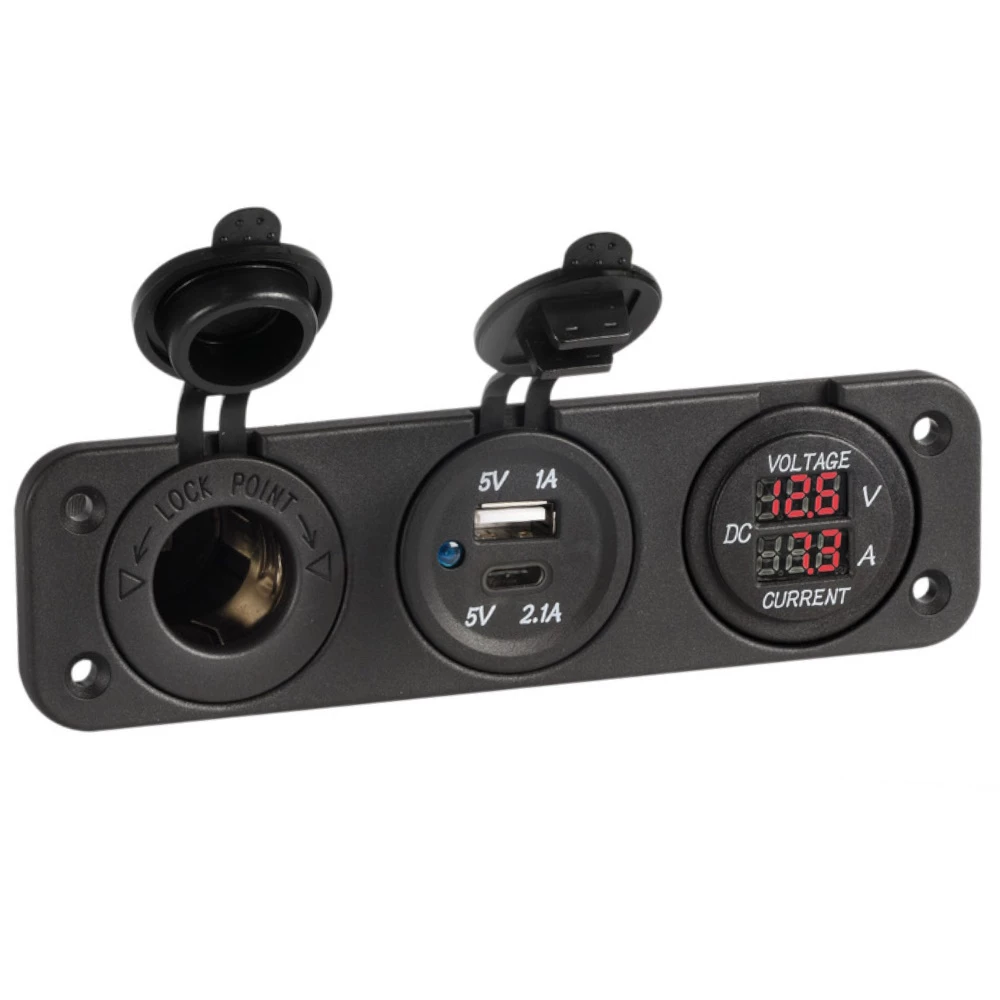 Osculati Multi Outlet Power Panel with Volt Meter