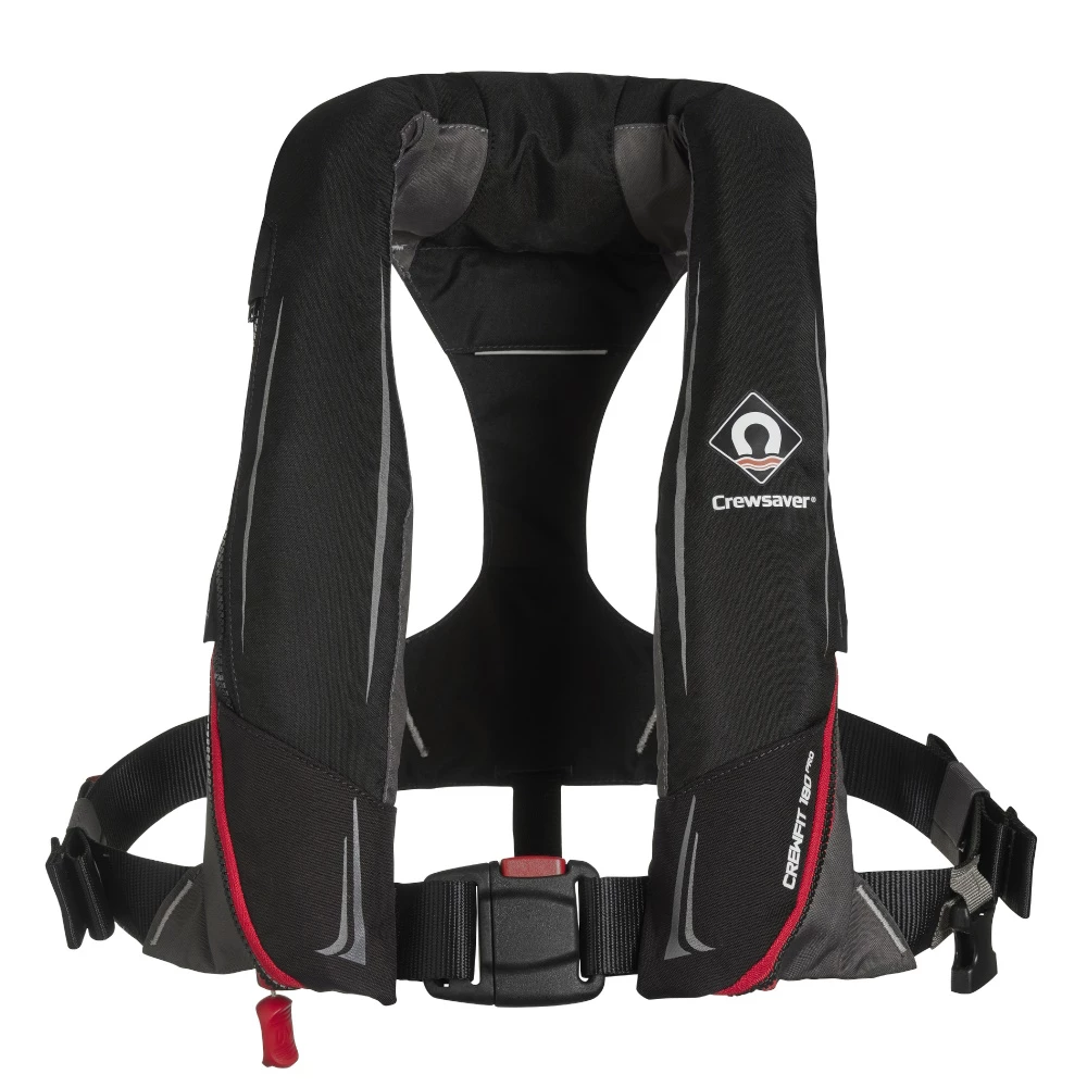 Crewsaver Crewfit 180N Pro Life Jacket Manual - Black Red 