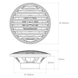 Aquatic AV GP1 Gauge Size Marine Bluetooth Stereo & Speakers 