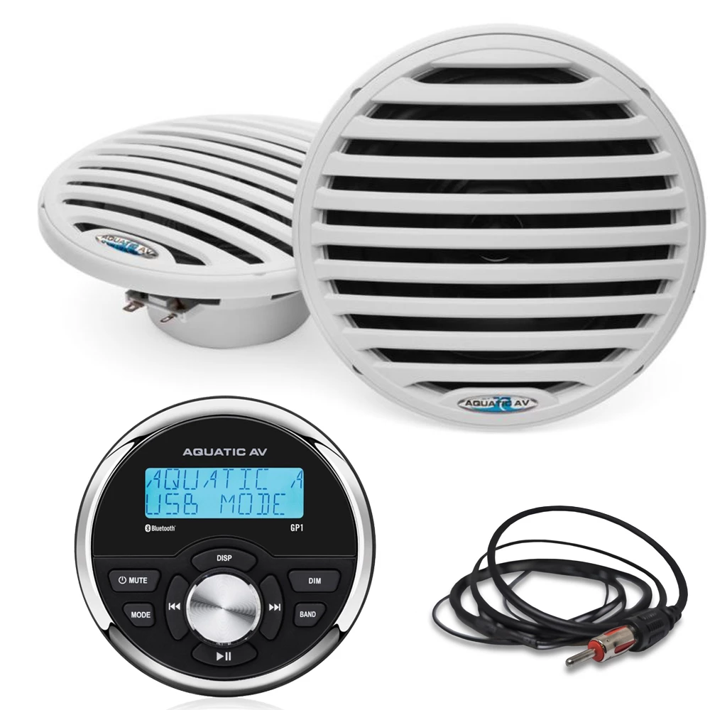 GP1 Gauge Size Marine Bluetooth Stereo & Speakers