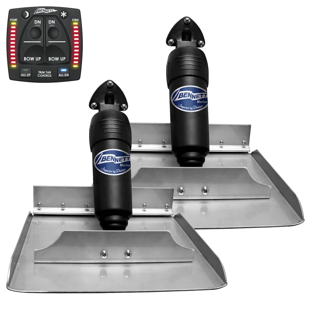 Bennett Marine Bolt Electric Trim Tab Kit With OBI All-In-One Indicator Control 