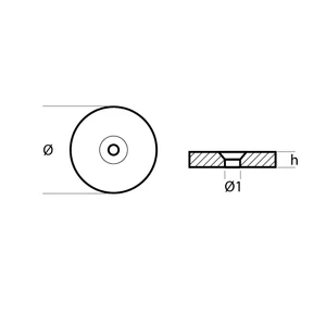 Tecnoseal Water Filter Anode for Frigoboat 