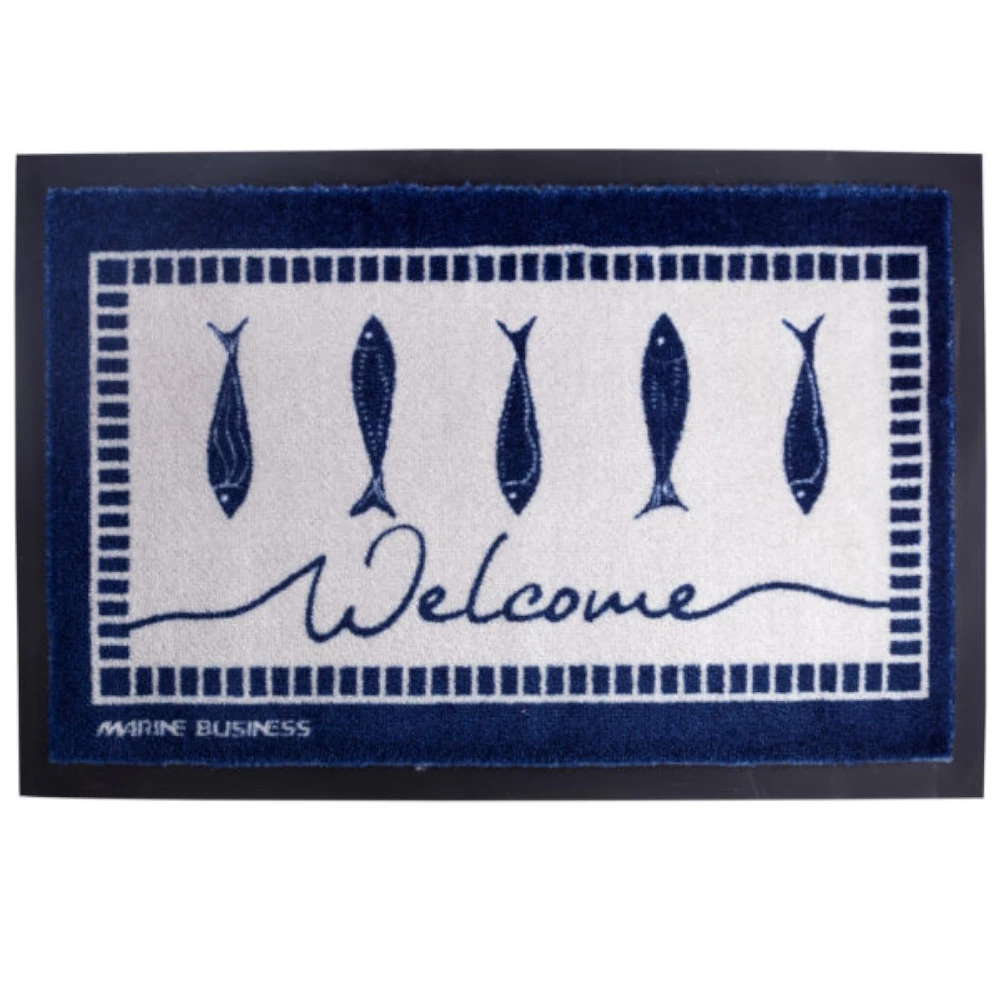 Marine Business Non Slip Floor Mat Fish Navy 