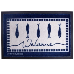 Marine Business Non Slip Floor Mat Fish Navy 
