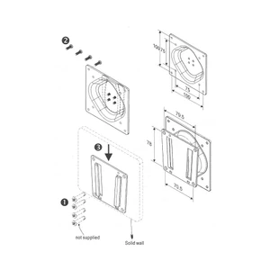 Majestic Wall Mount Slide TV Bracket 