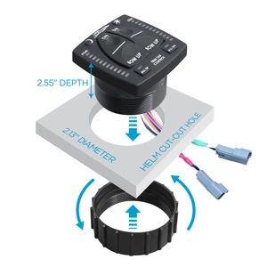 Bennett Marine OBI All In One Integrated helm control for Hydraulic Trim Tabs