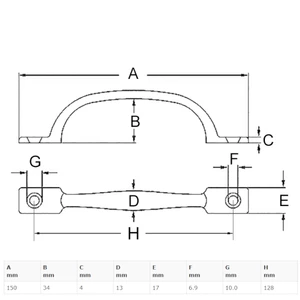 ProBoat Stainless Steel Cupboard Handle 
