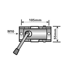 Jockey Wheel Clamp 34mm 