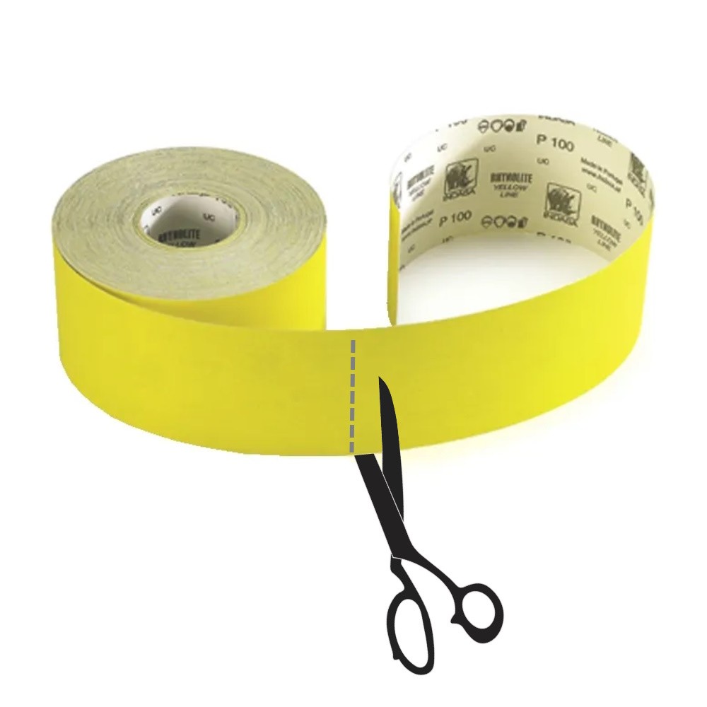 Yellow Sandpaper 120 Grit (Per Metre) 