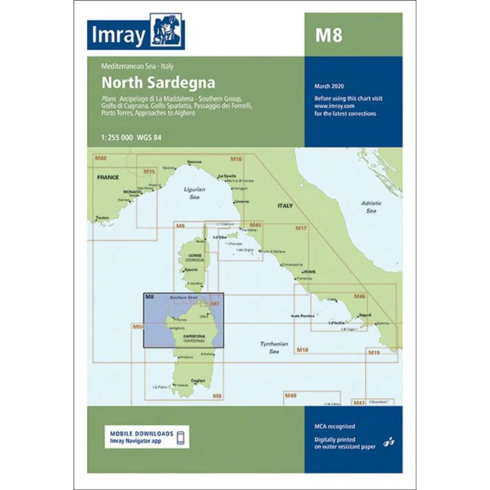 Imray M8 Sardegna (North)